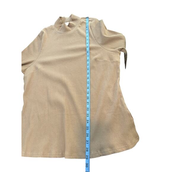 City Chic Plus Brown Basic Everyday Ribbed Long Sleeve Turtleneck Sweater 20 - Picture 10 of 10